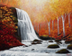 Autumn waterfall